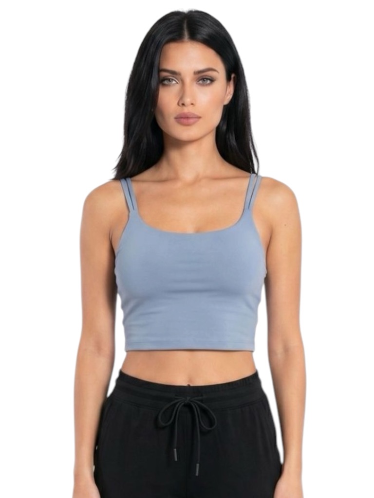 Nvgtn S Greyish Blue Bra Top